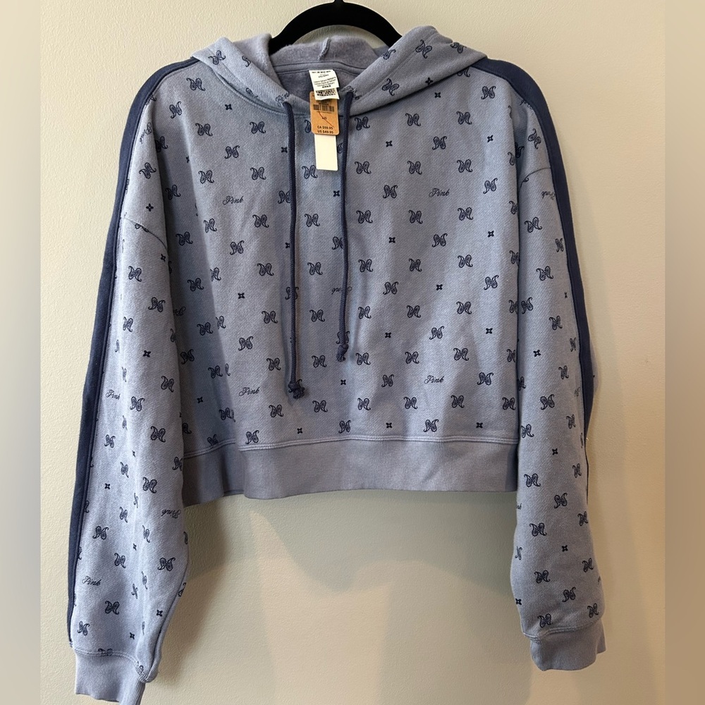 🍀Blue Victoria Secret Women's Hoodie Sweatshirt